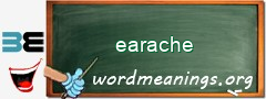 WordMeaning blackboard for earache